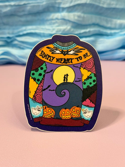 Meant to Be Ugly Sweater Sticker