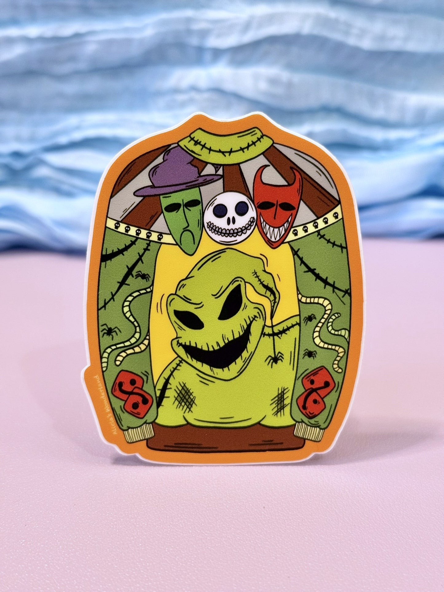 Boogie Man Ugly Sweater Sticker