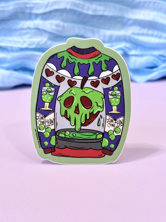 Poison Apple Ugly Sweater Sticker