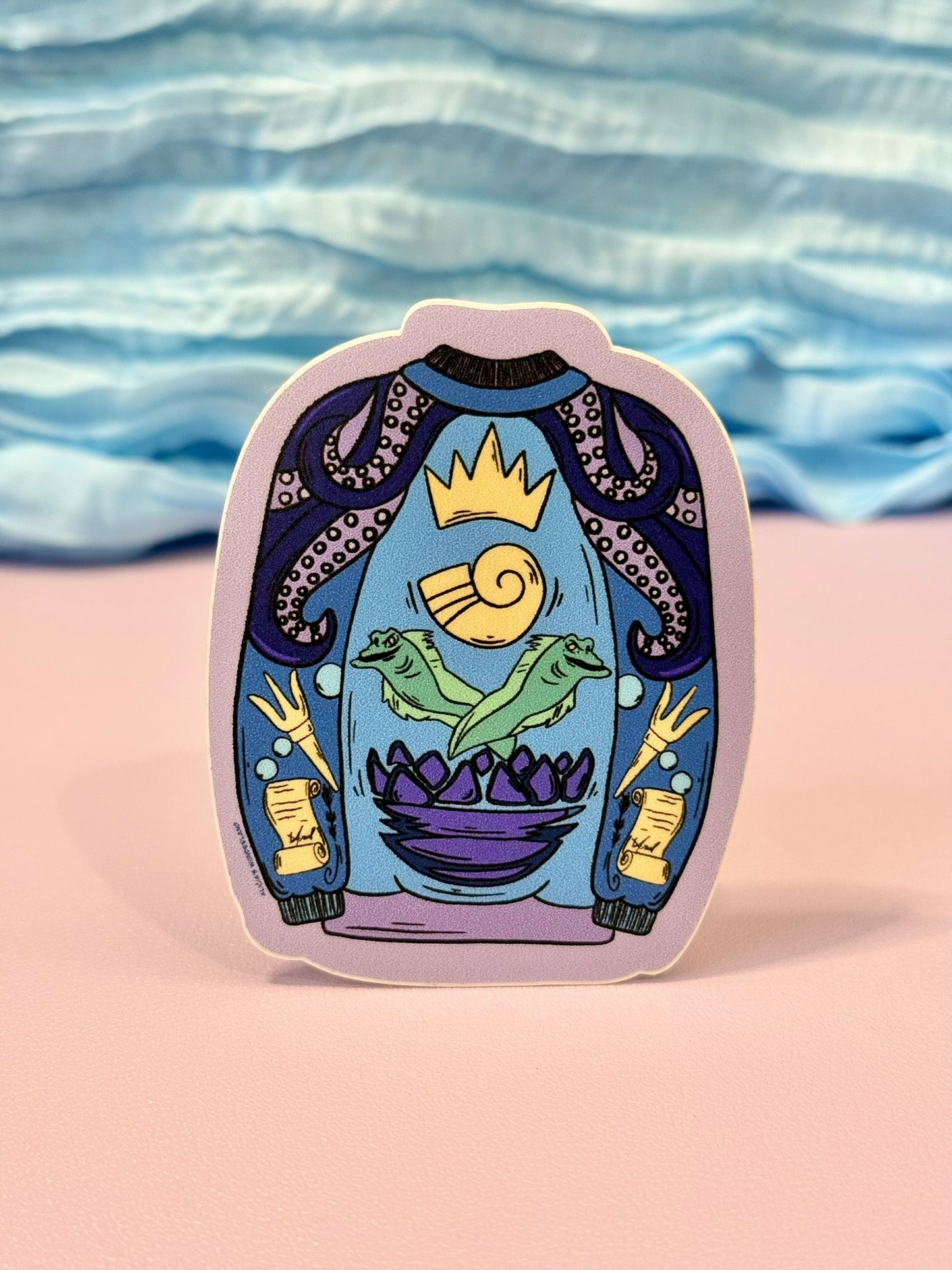 Sea Witch Ugly Sweater Sticker