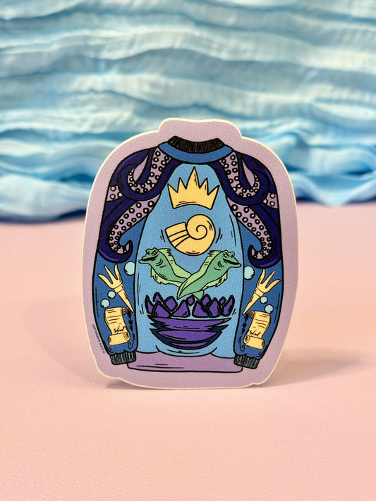 Sea Witch Ugly Sweater Sticker