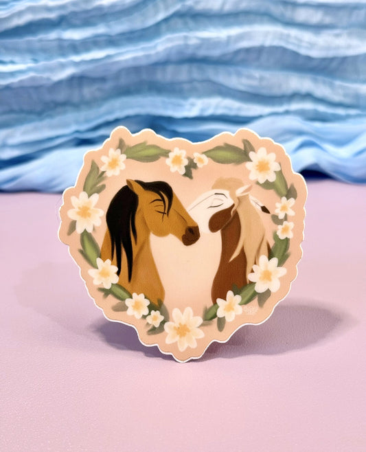 Galloping Hearts Sticker