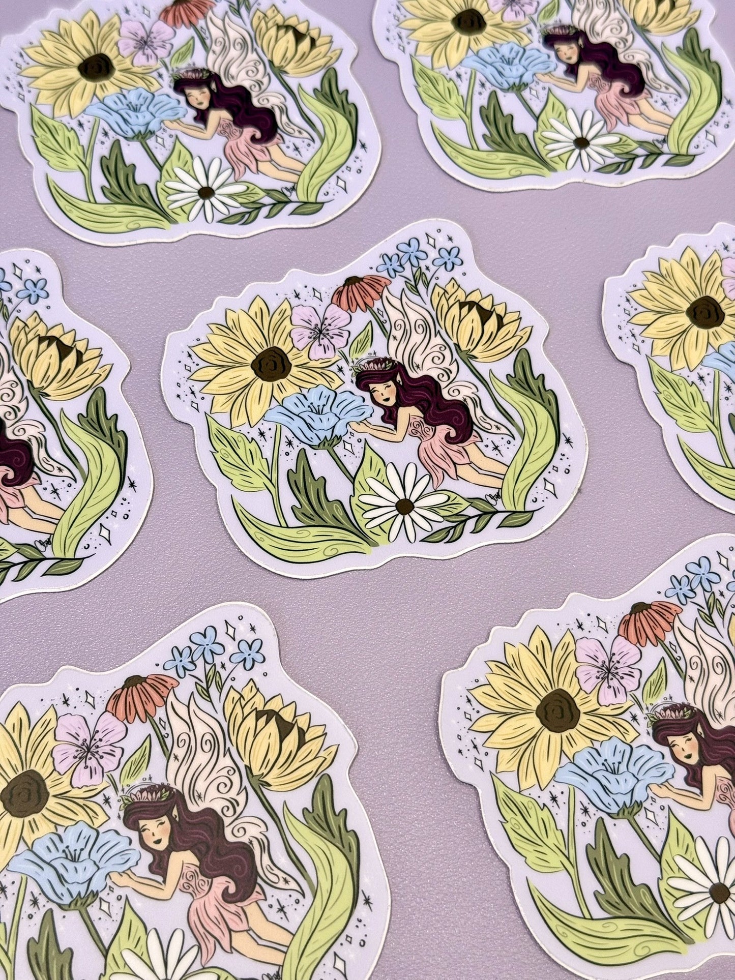 Flower Realm Fairy Sticker