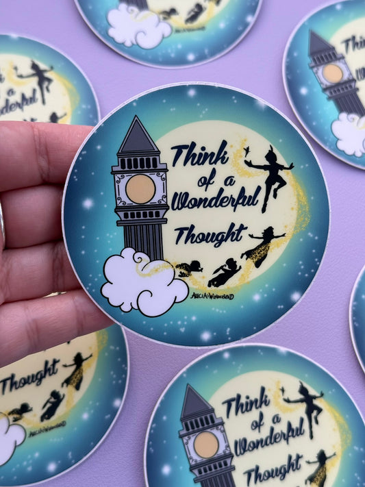 Think of a Wonderful Thought Sticker