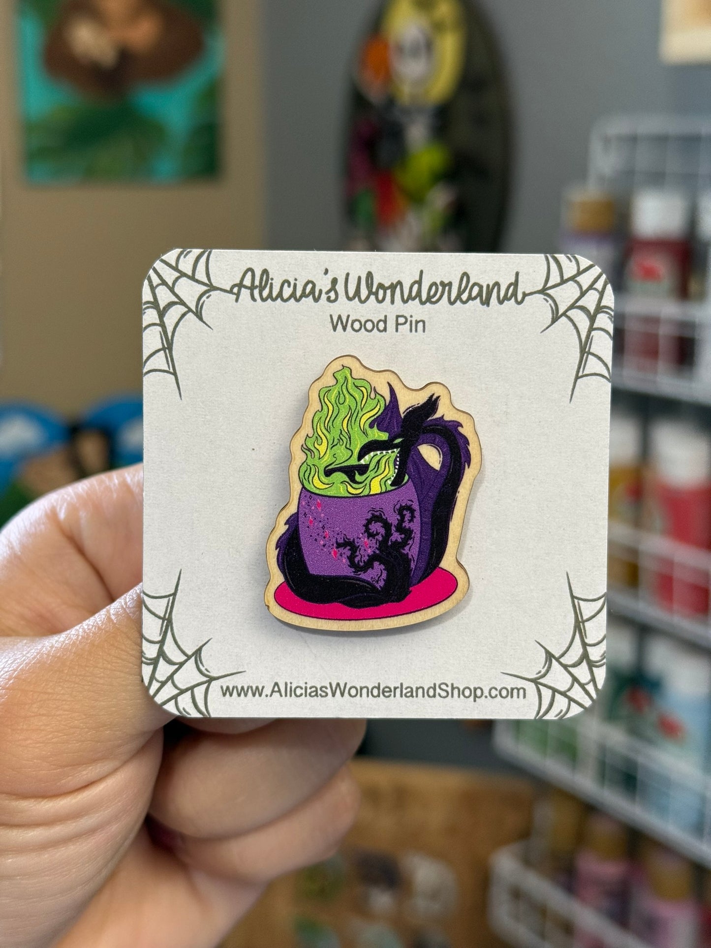 Villain Dragon Mug Pin