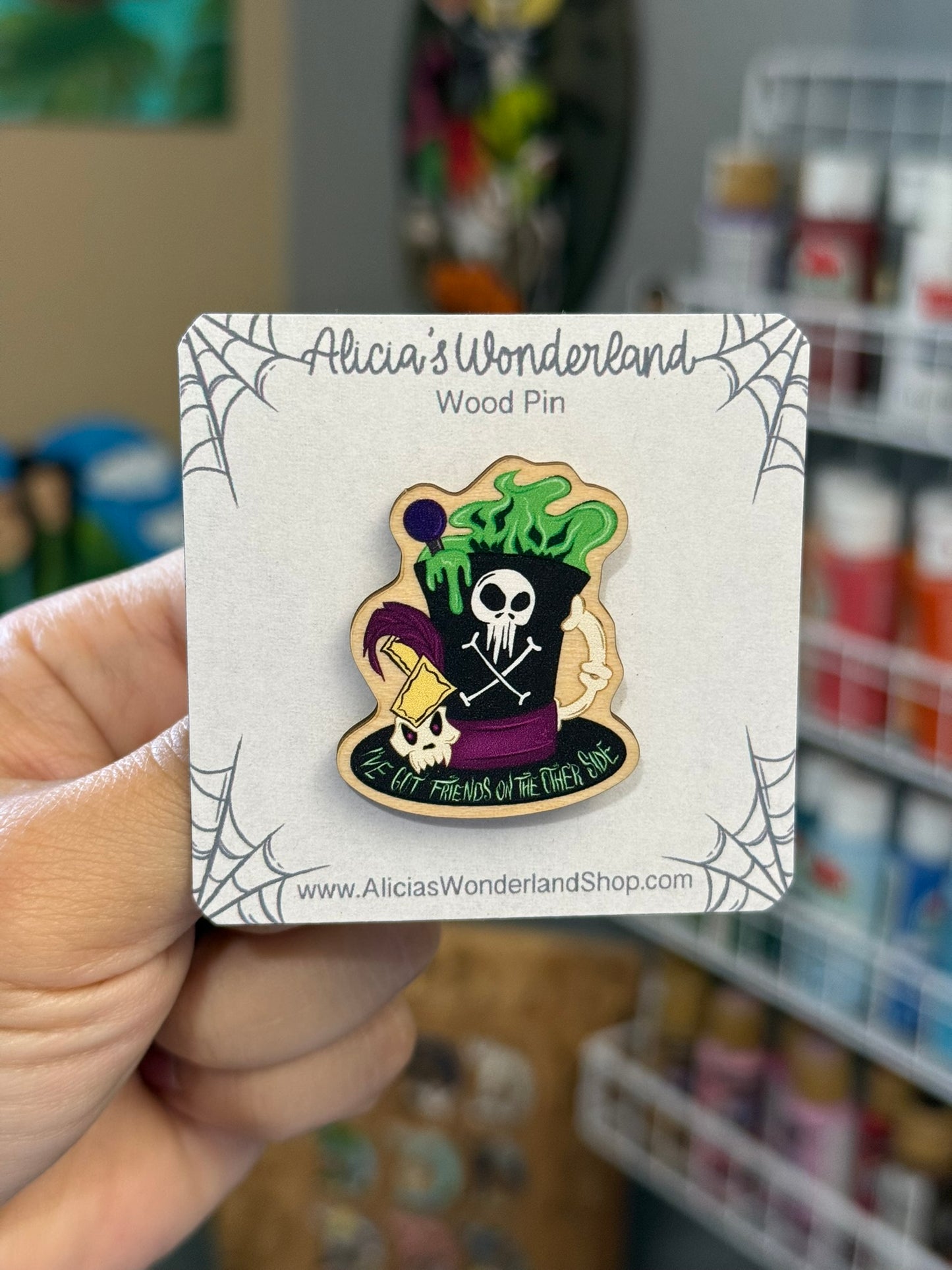Shadow Villain Mug Pin