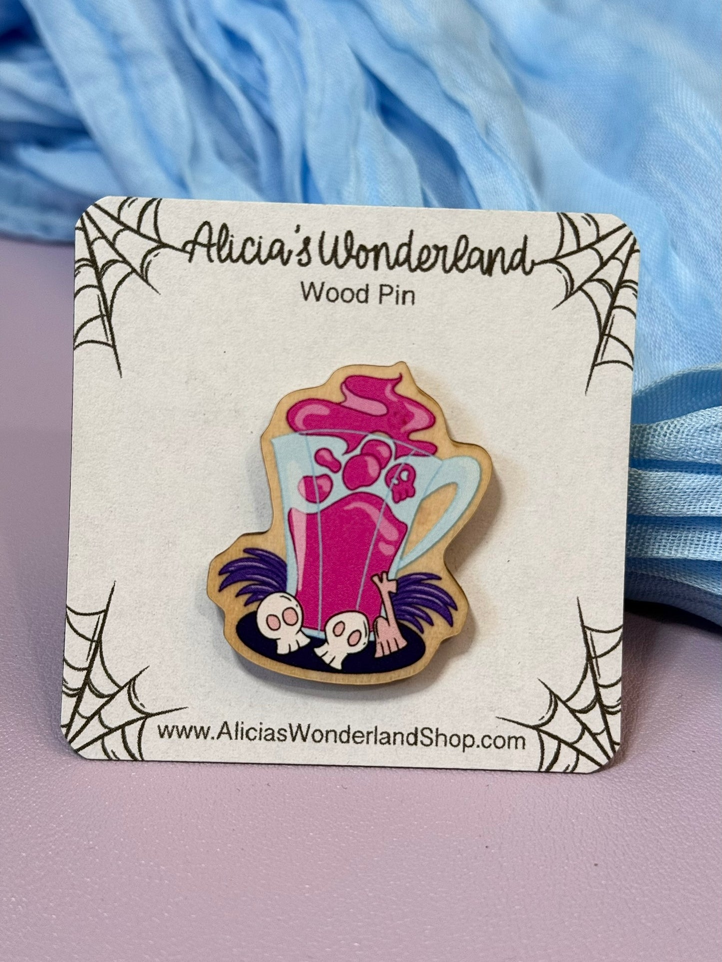 Poison Villain Mug Pin