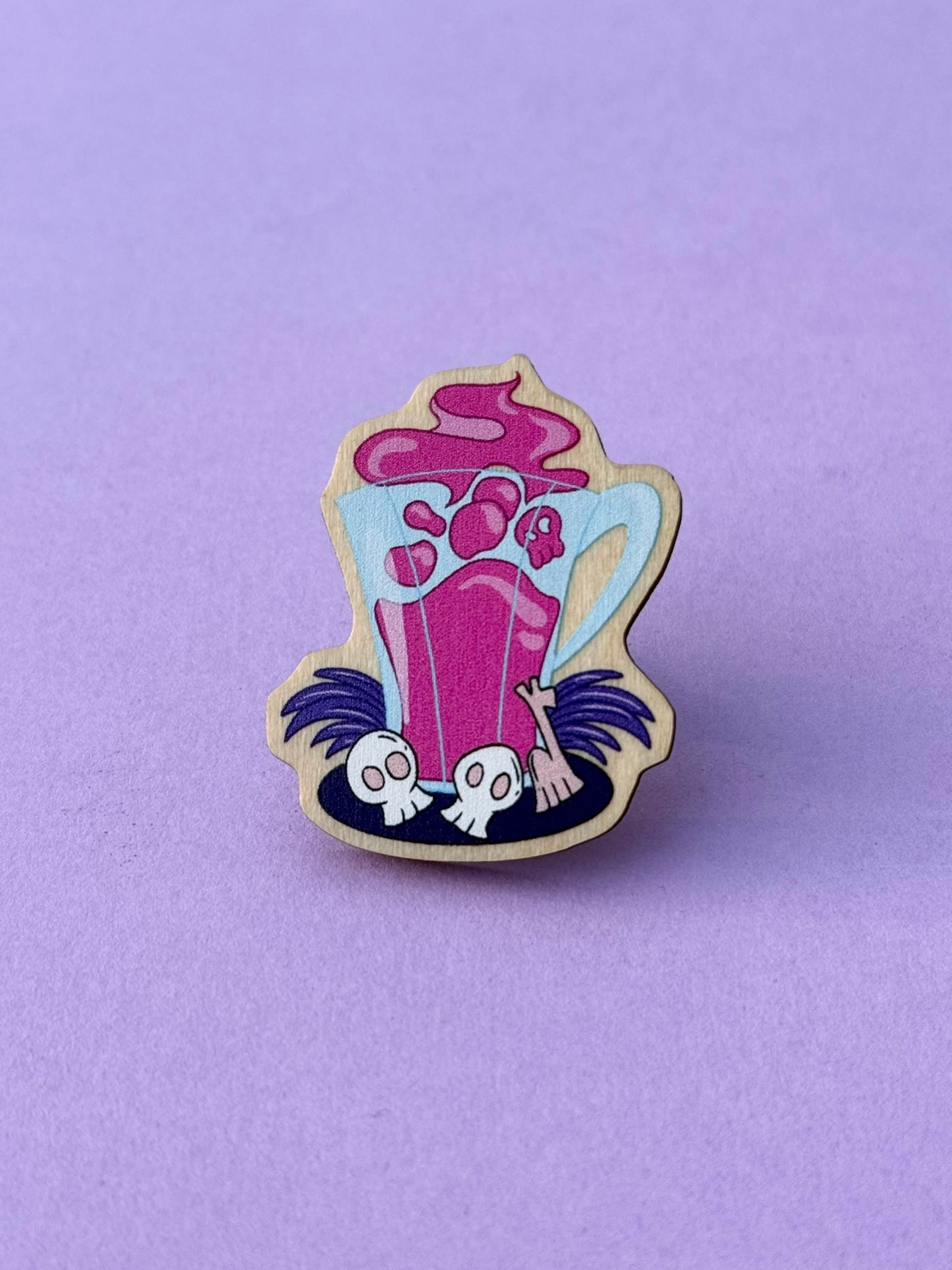 Poison Villain Mug Pin