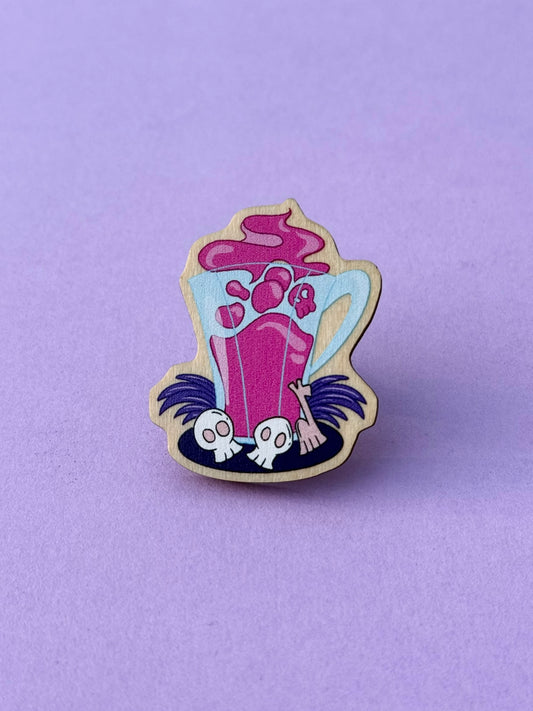 Poison Villain Mug Pin