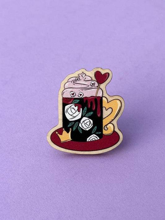 Queen of Hearts Mug Pin