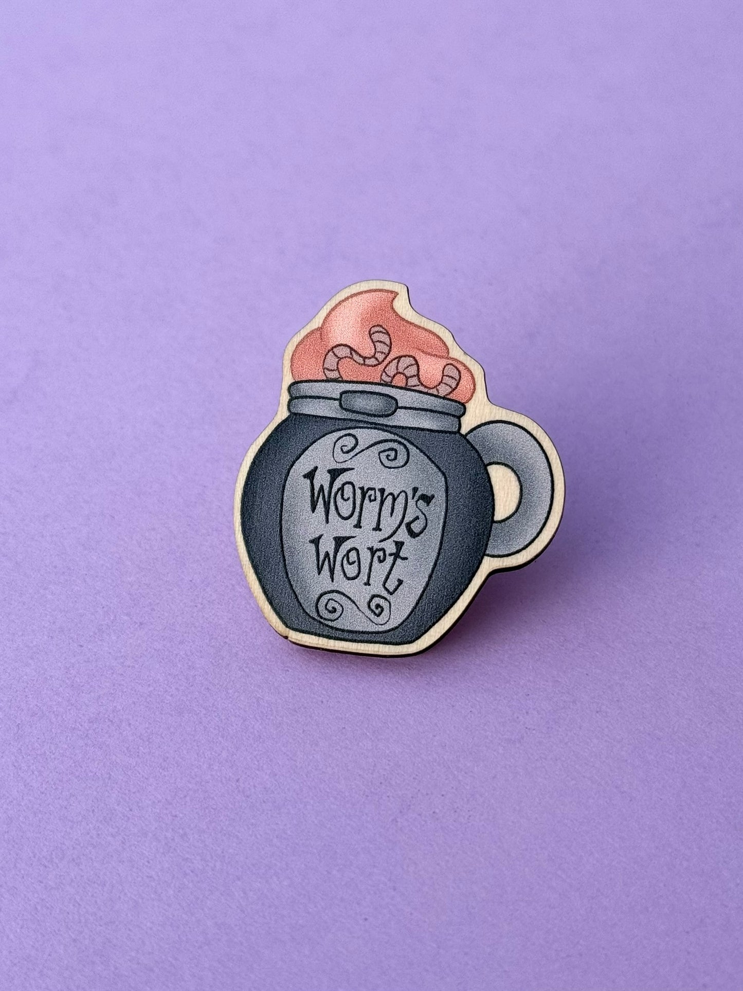 Worms Wort Mug Pin