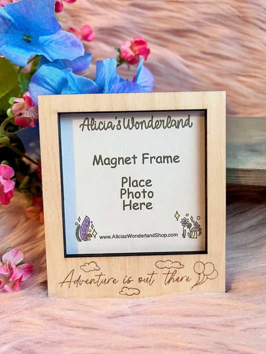 Adventure Magnet Wood Frame