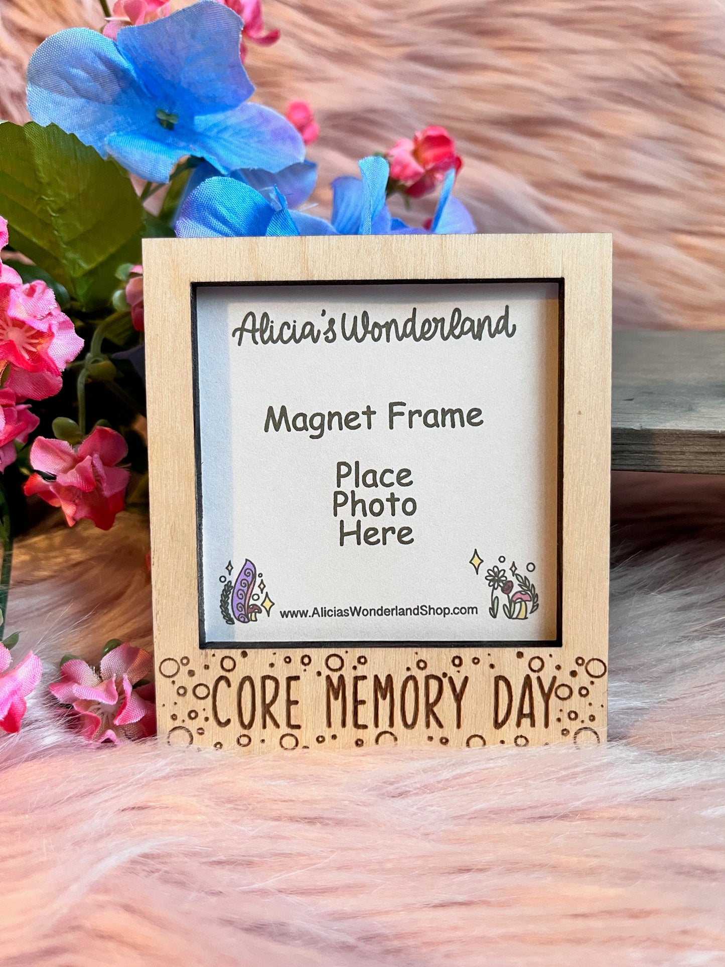 Core Memory Day Magnet Wood Frame