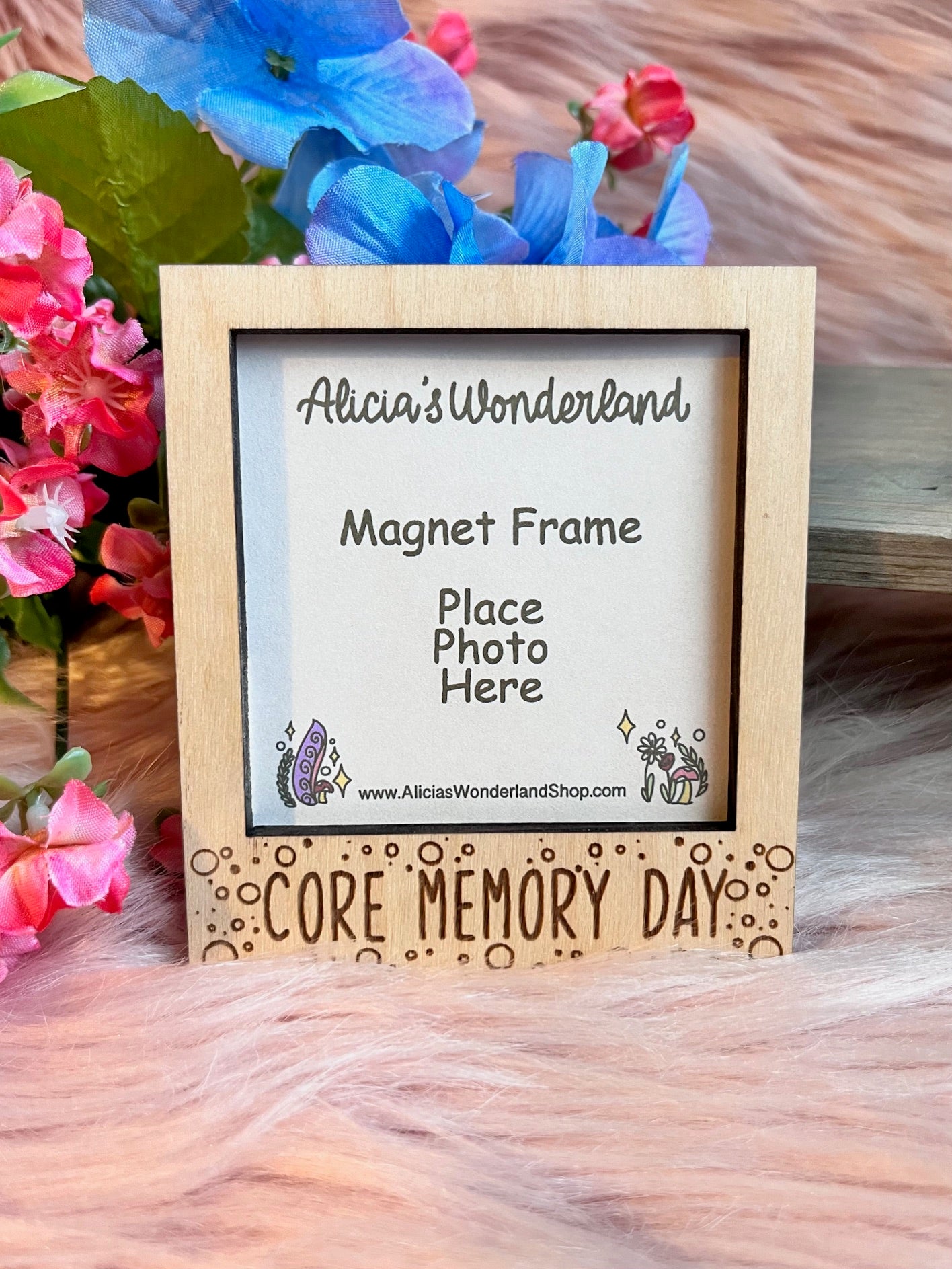 Core Memory Day Magnet Wood Frame