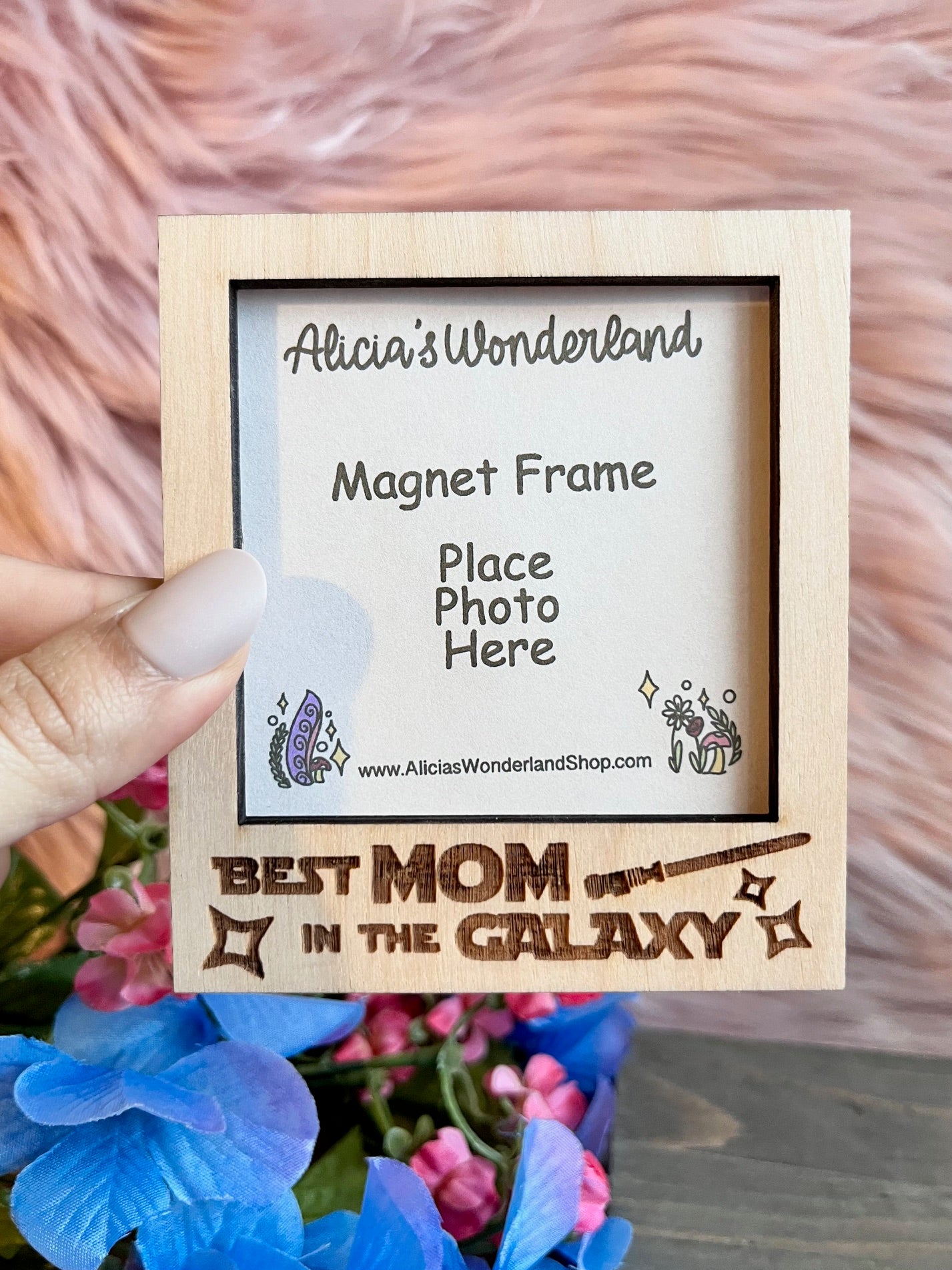 Best Mom Magnet Wood Frame