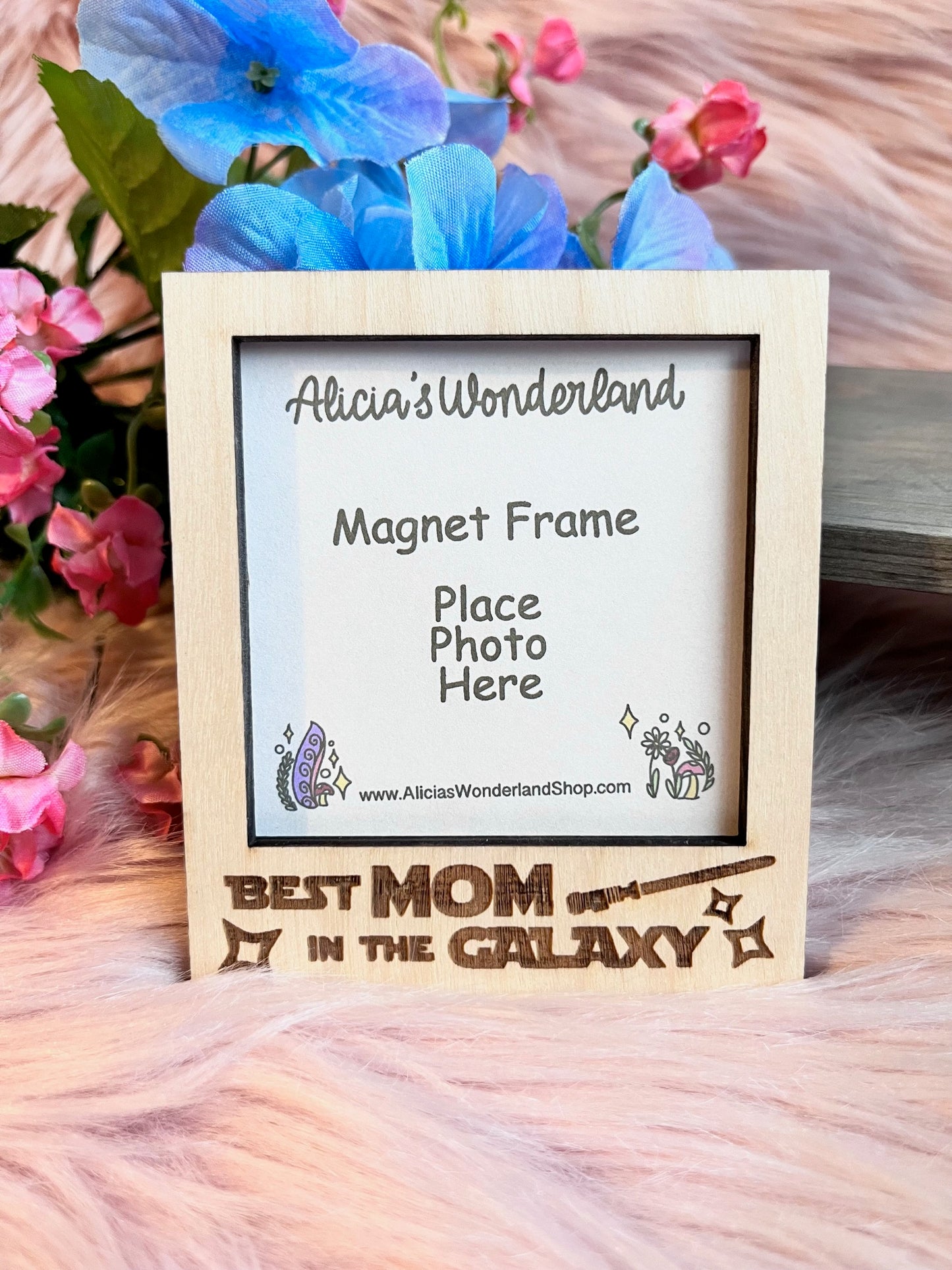 Best Mom Magnet Wood Frame