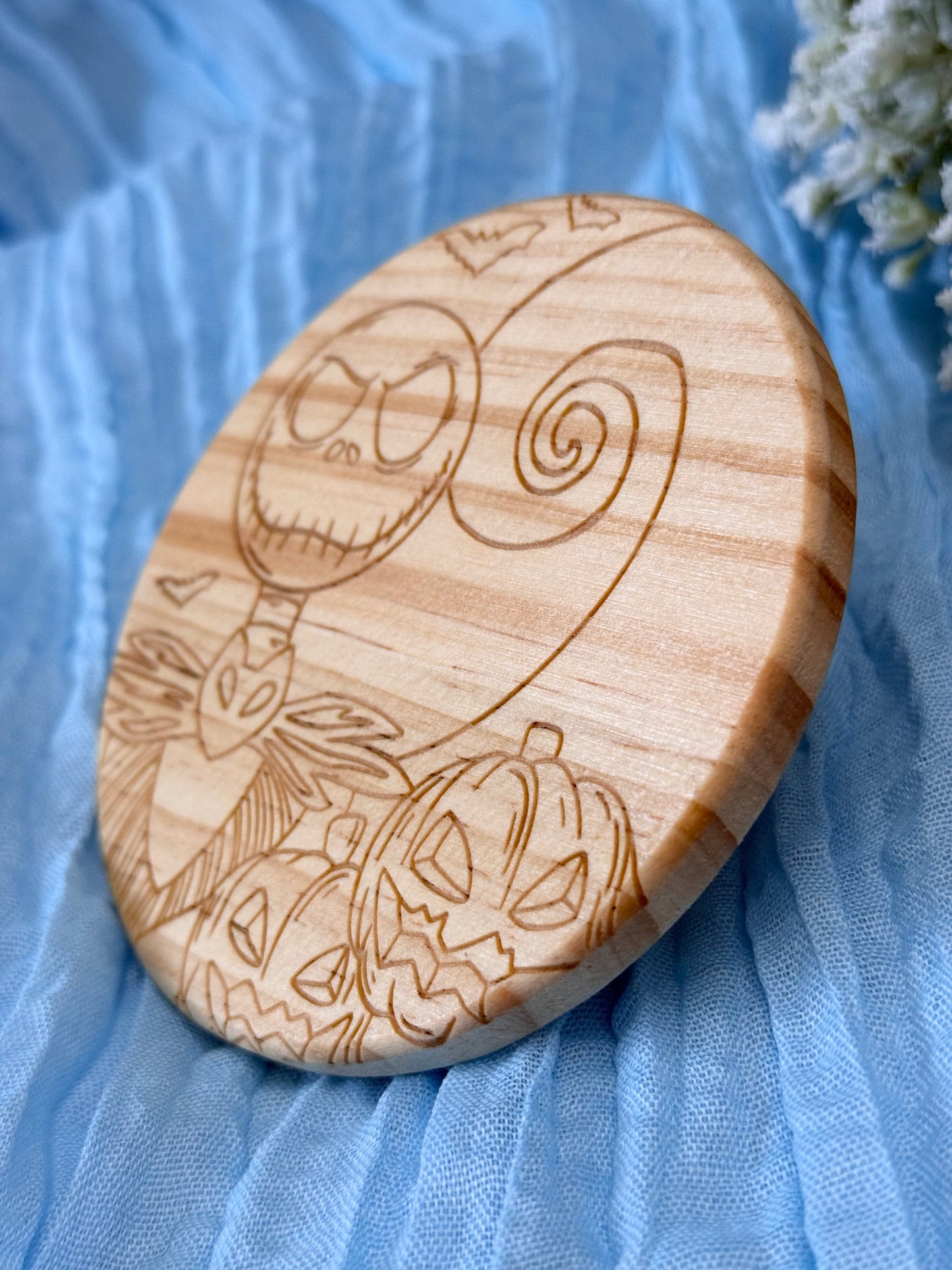 Wood Coaster - Pumpkin King