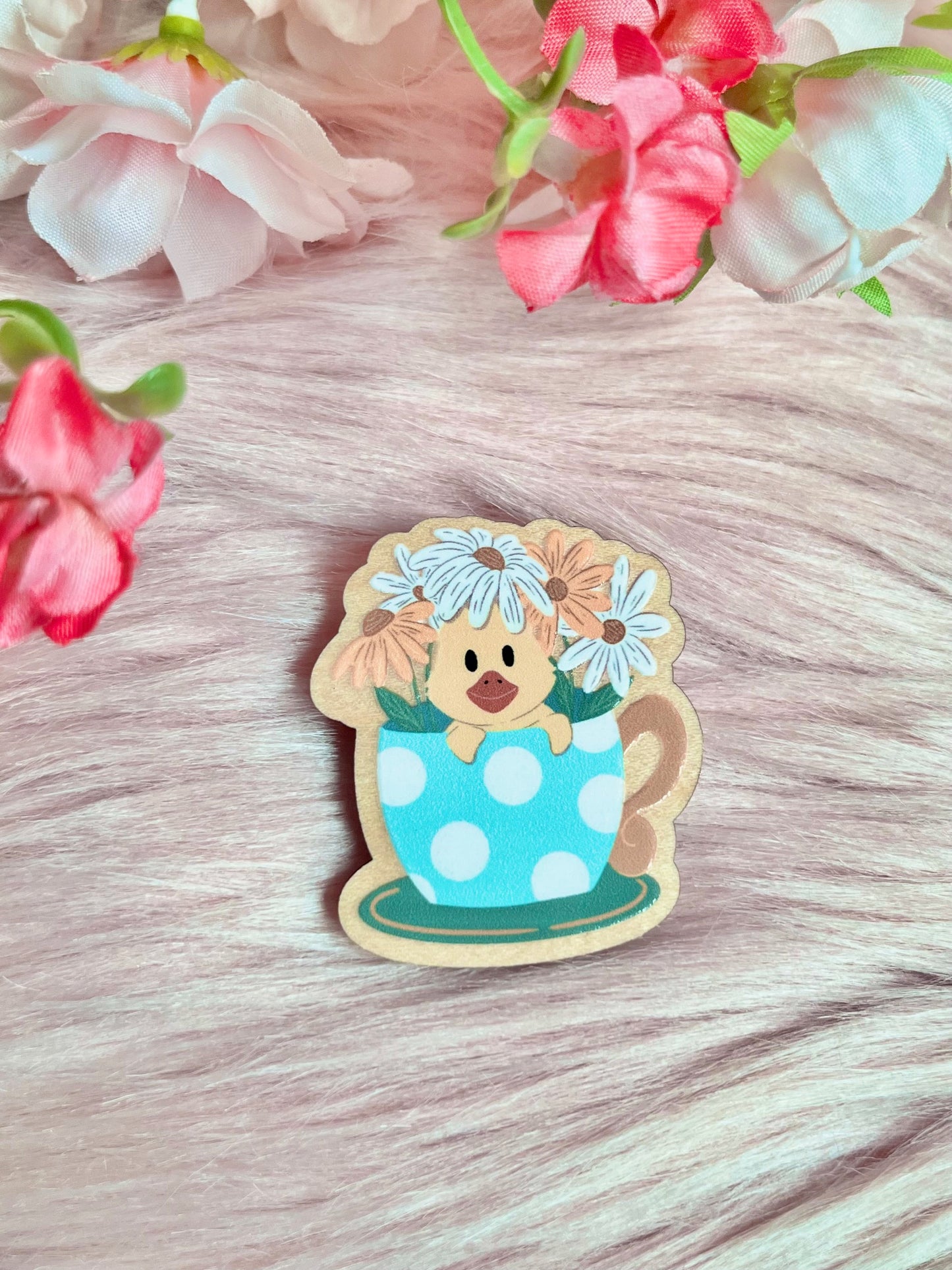 Duckling Wood Pin