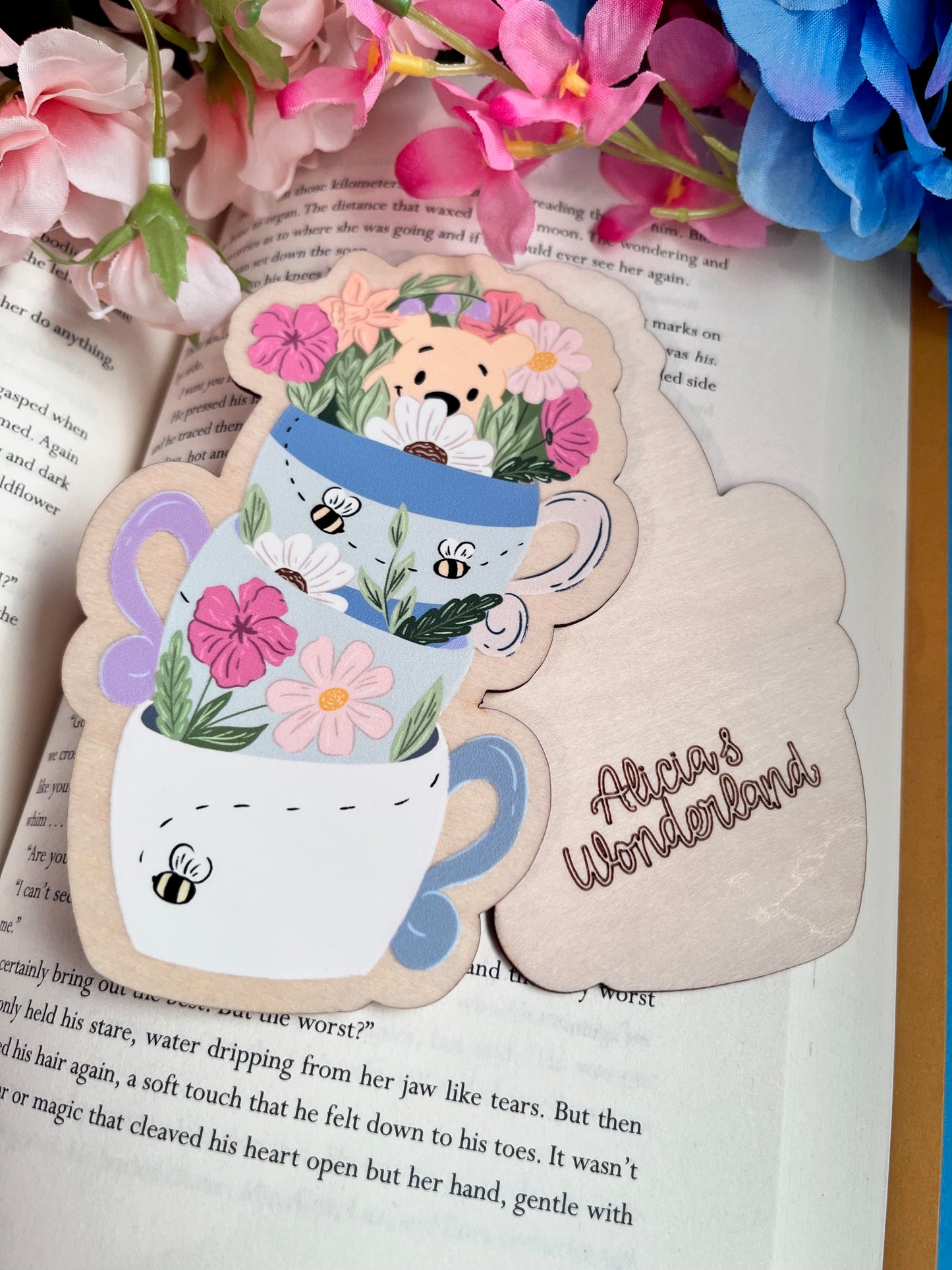 Hunny Bear Wood Bookmark