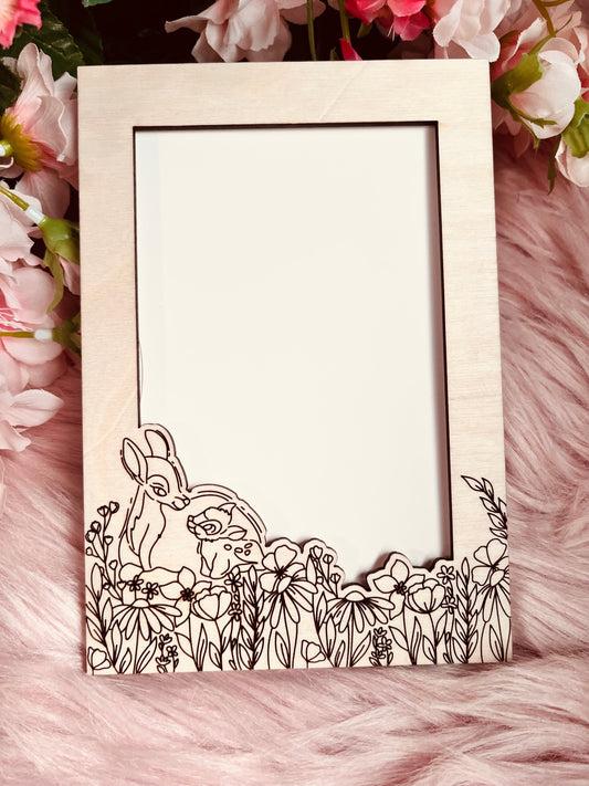 Deerly Loved Frame Greeting Card