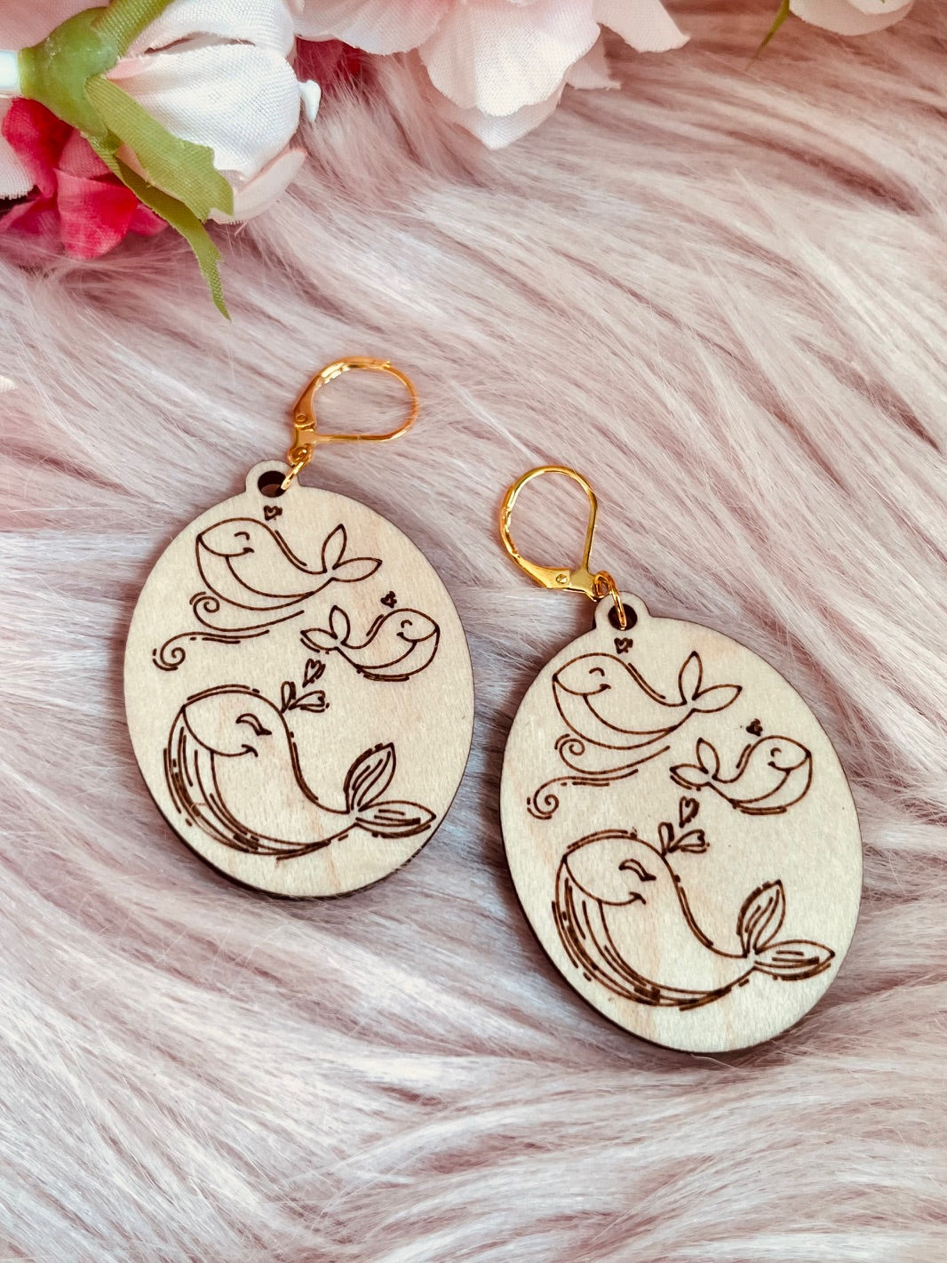 Mama Whale Earrings