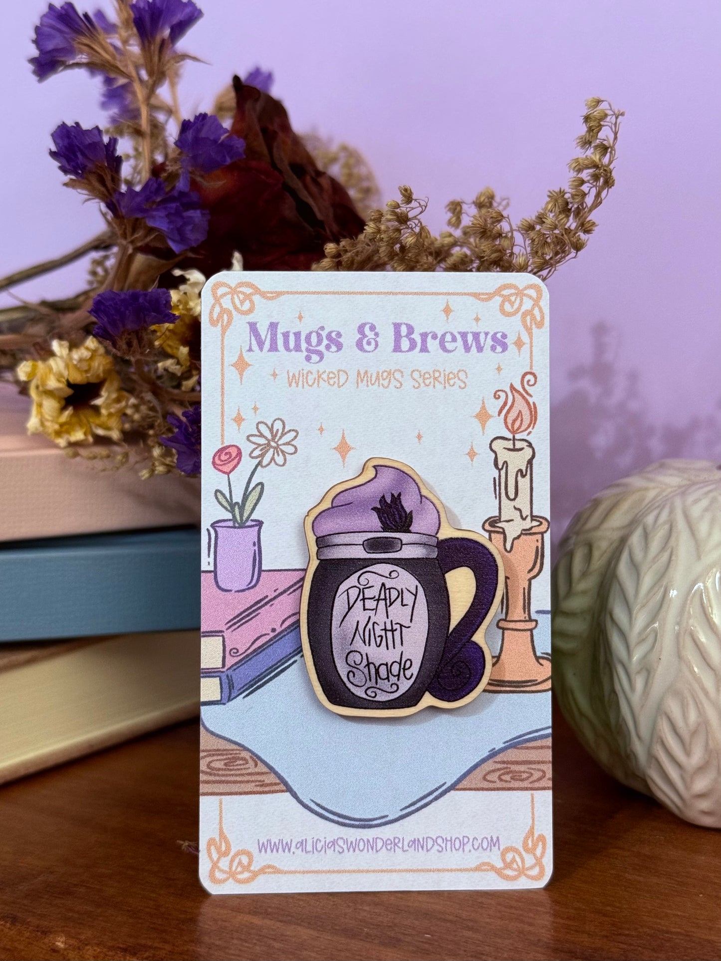 Deadly Nightshade Mug Pin