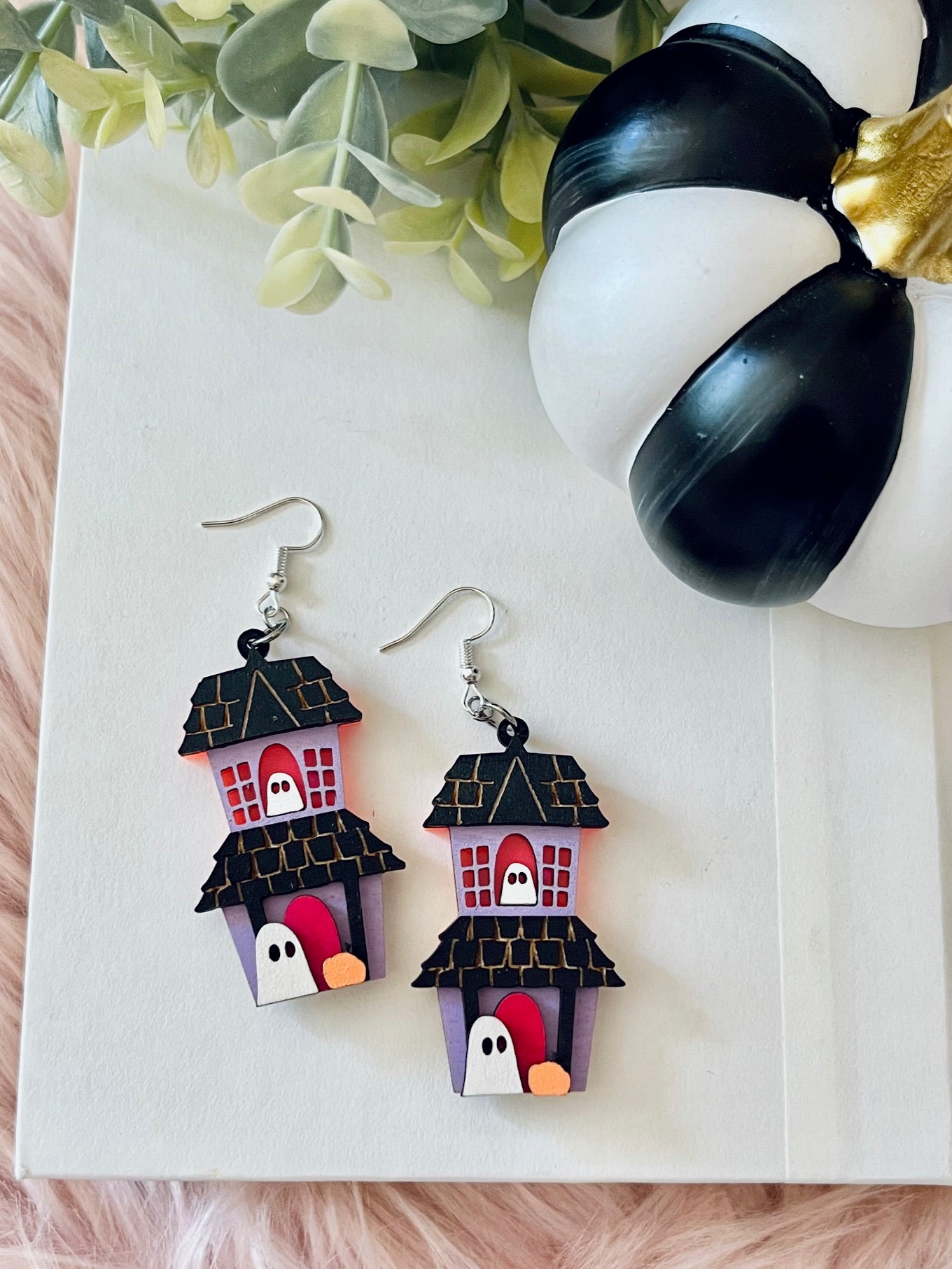 Spooky House & ghost Earrings