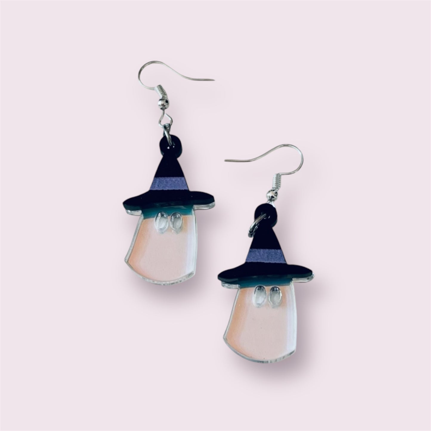 Witchy Ghost Iridescent Earrings