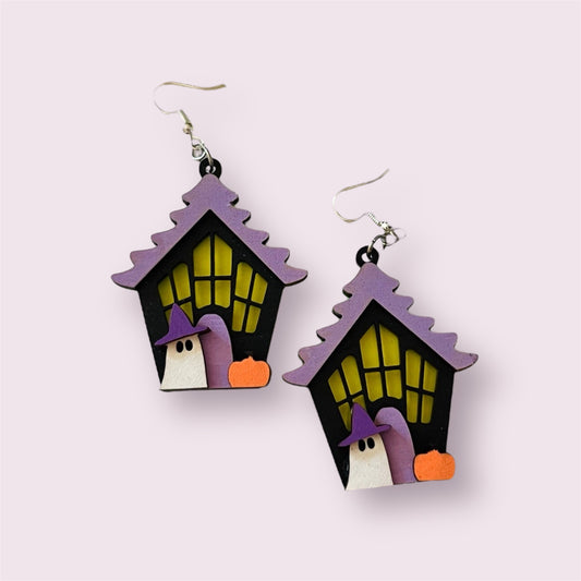 Haunted House Earrings