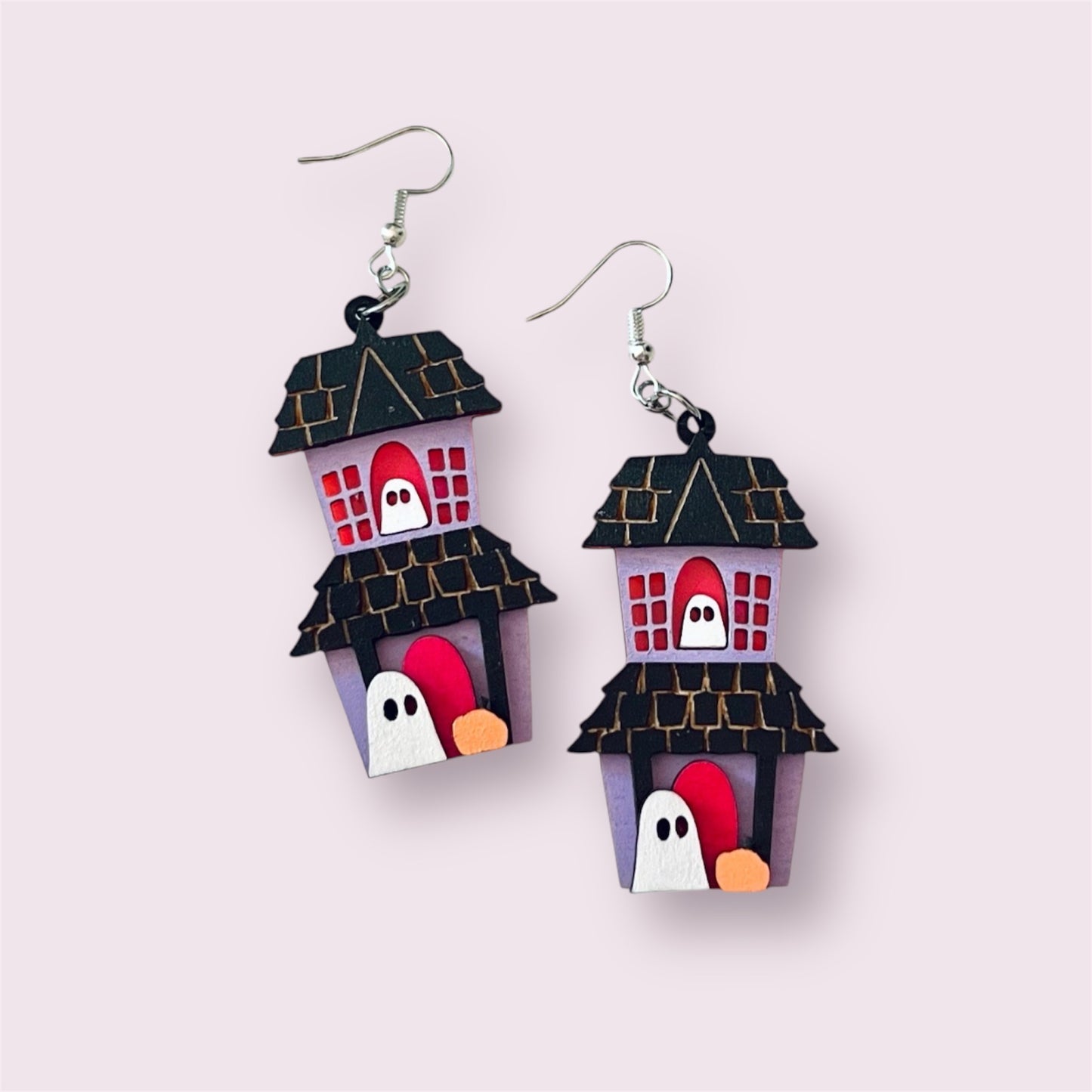 Spooky House & ghost Earrings