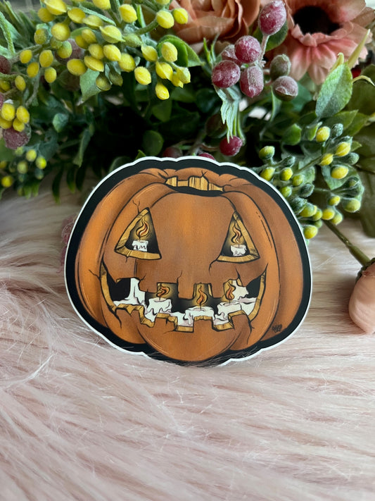 Pumpkin Vinyl Sticker