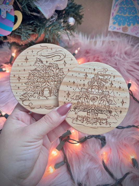 Cozy Wood Coasters