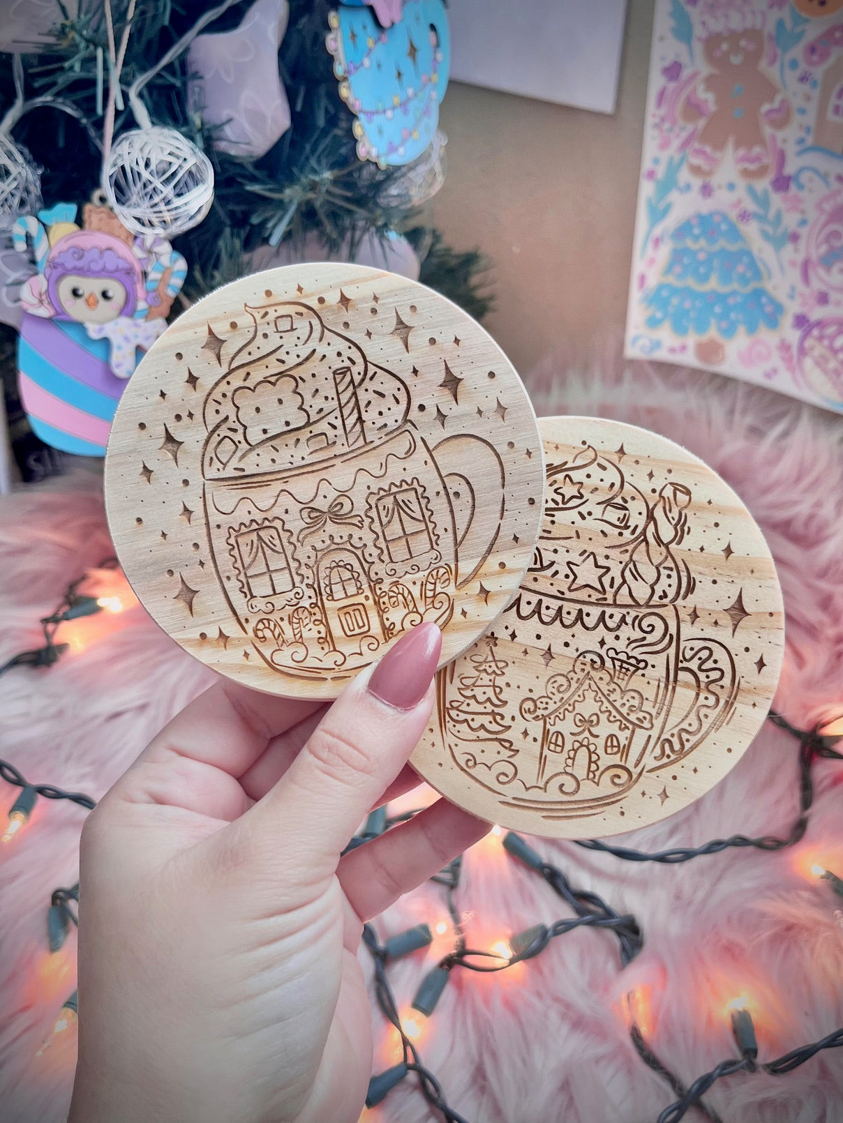 Cozy Wood Coasters