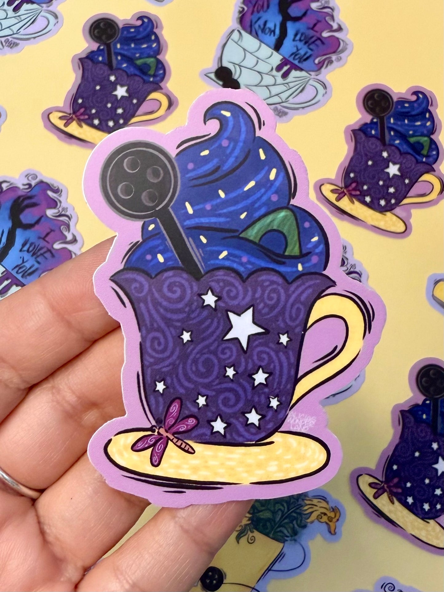 Twitchy Witchy Girl Vinyl Sticker