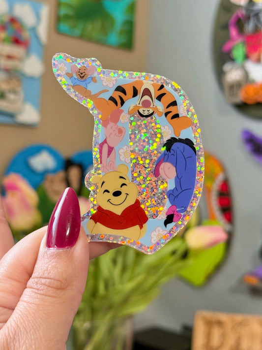 Glitter Friends Vinyl Sticker