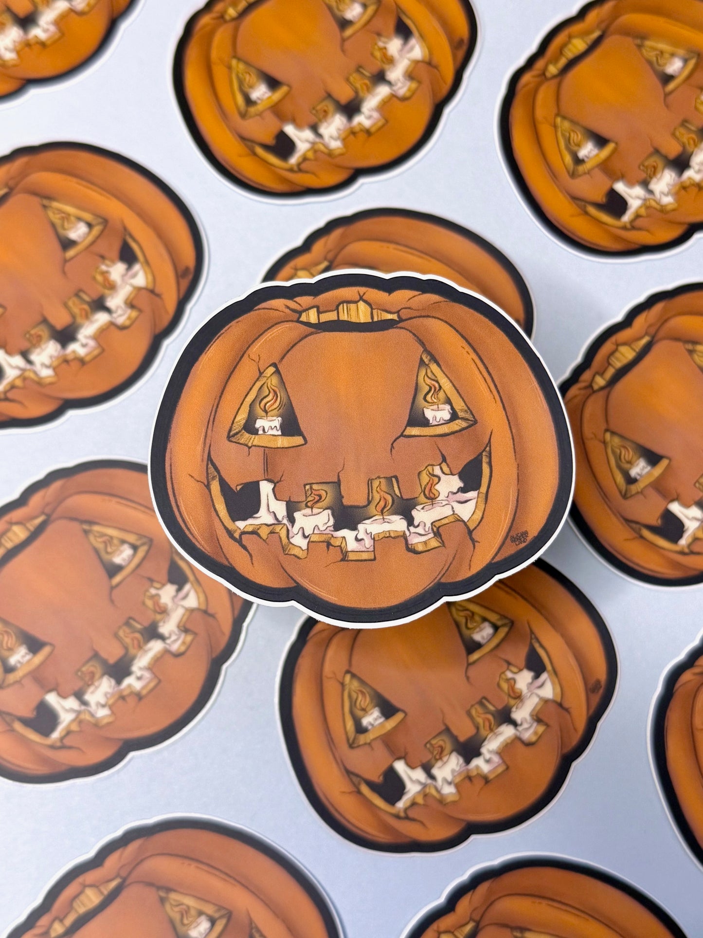 Pumpkin Vinyl Sticker