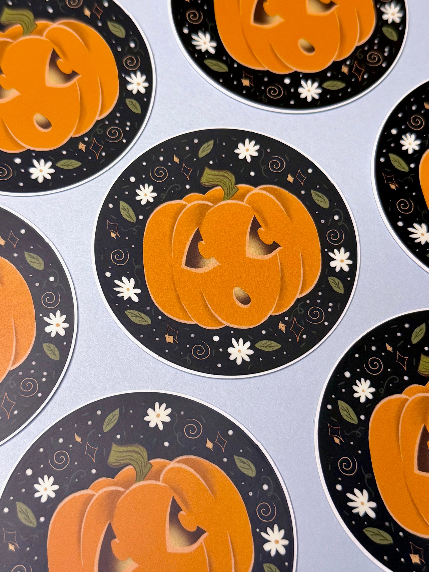 Pumpkin Vinyl Sticker