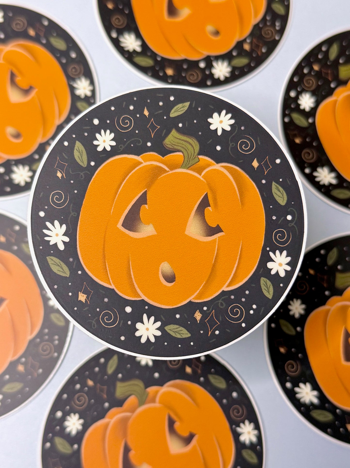 Pumpkin Vinyl Sticker