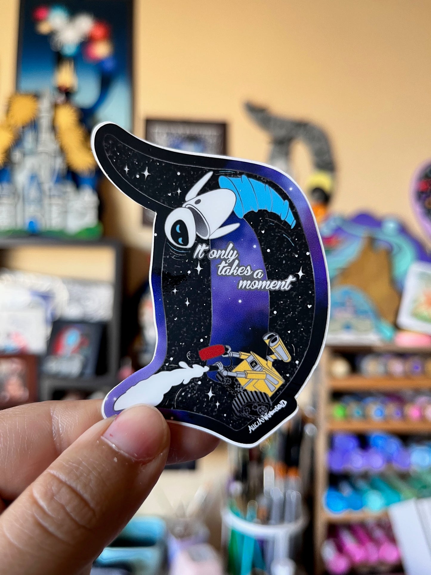 Space Romance Vinyl Sticker