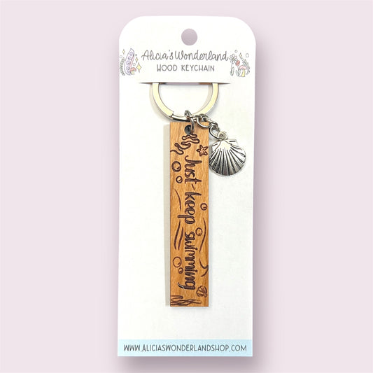 Just Keep Swimming Keychain