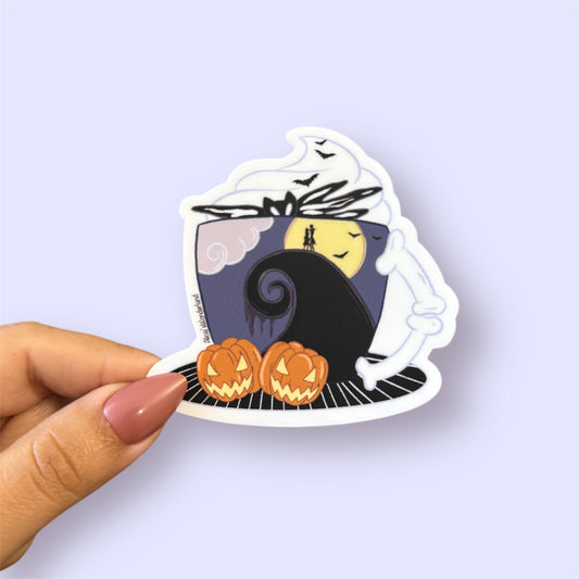 Spooky Mug Vinyl Sticker