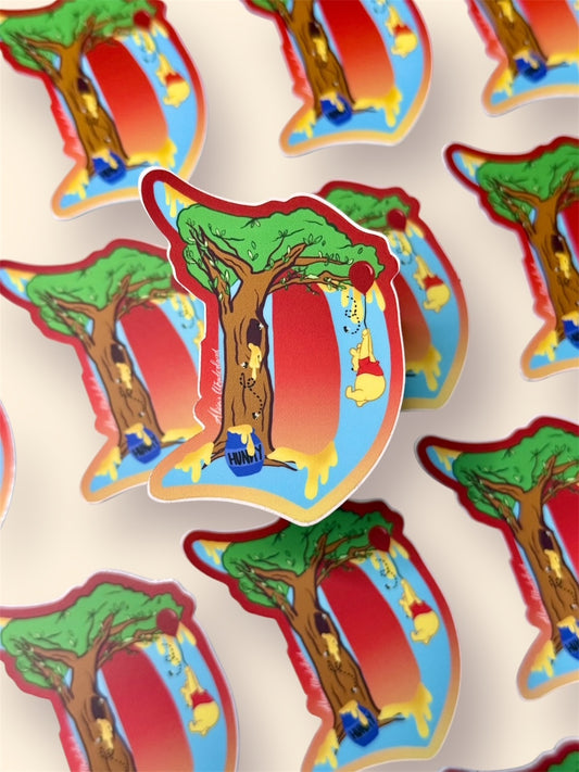 Hunny Bear Vinyl Sticker