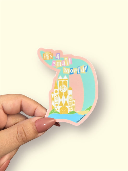 Small World Fan Art Vinyl Sticker