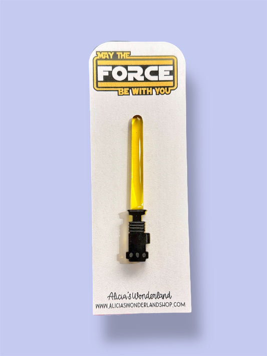Yellow Lightsaber Pin