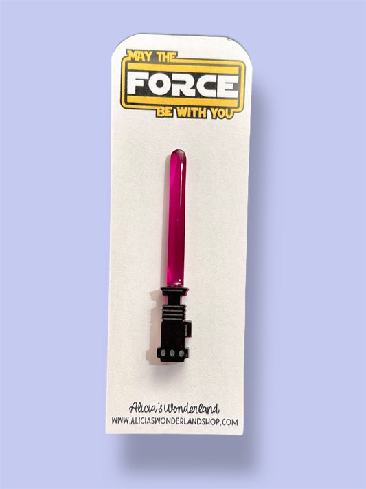 Magenta Lightsaber Pin