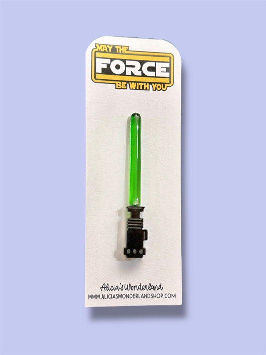 Green Lightsaber Pin