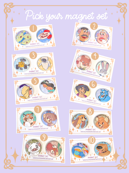 Button Set - Magnet or Pin
