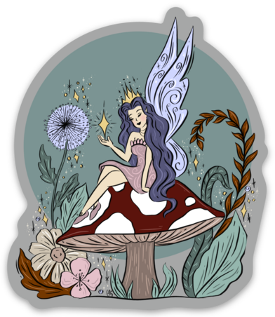 Queen Fairy Vinyl Sticker
