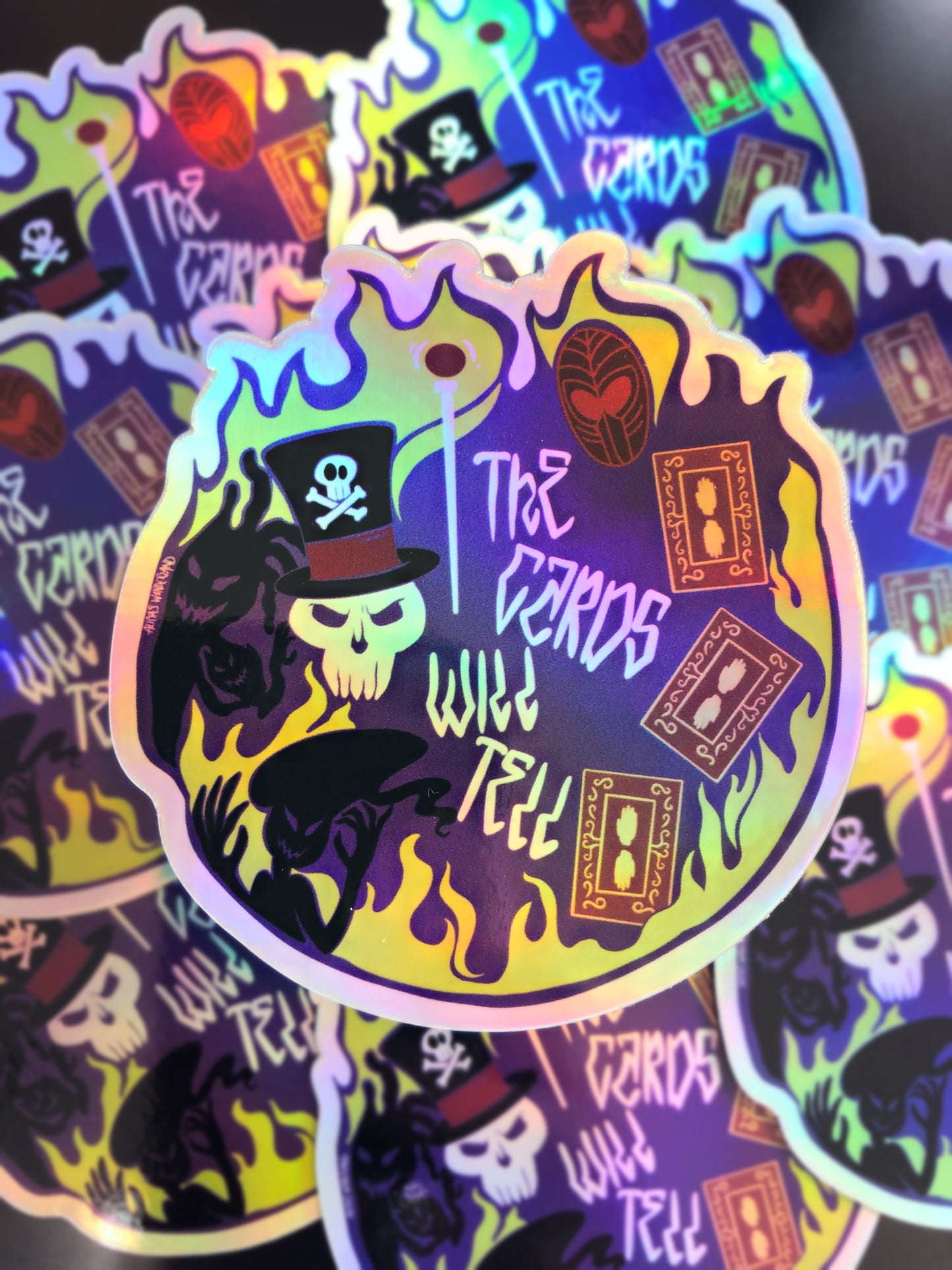 The Cards will tell Holographic Vinyl Sticker