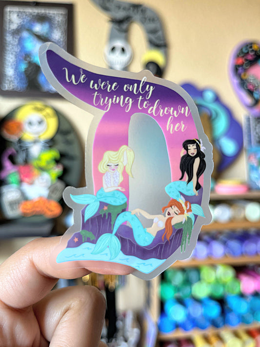 Mermaid Lagoon Clear Sticker